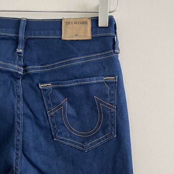 True Religion Halle High Rise Supper Skinny Jeans stretch size 26x29 classic - Picture 11 of 16